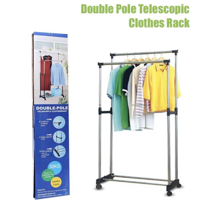 Double%20pole%20telescopic%20folding%20clothes%20rack%20with%20shelves%20,clothes%20rack,%20double%20pole%20cloth%20rack,%20modern%20cloth%20rack,stainless%20steel%20cloth%20rack,cloth%20stand,Double%20Pole%20Telescopic%20Clothes%20Rail%20Mixer%20Mog%20-%20Image%204