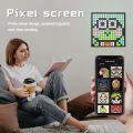 LED Matrix Pixel Display Smart Screen APP Control Programmable Night Light Digital Pixel Photo Frame Game Room Decor Table Lamp. 