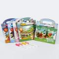 Children Painting Drawing Toys Reusable Coloring Book Magic Water Drawing Book Sensory Early Education Toys for Kids SnowWhite.