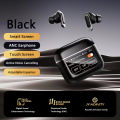 Wireless Earphones ANC Touch Screen TWS Noise Cancelling Earbuds BLUETOOTH 5.3 APP Small Sports Waterproof Earphones.