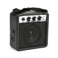 1 Piece 5W Mini Guitar Amplifier Amp Speaker with 3.5mm & 6.35mm Inputs 1/4 Inch Output Black ABS with Volume Tone Adjustment Overdrive.