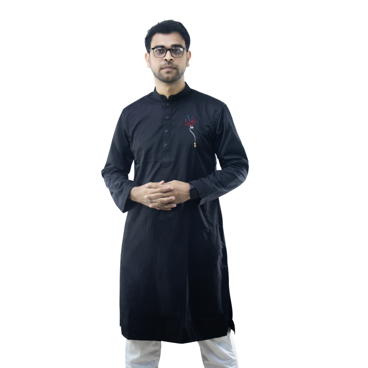CALLIGRAPHY PUNJABI-TROPICAL SUITING COTTON FABRIC A11