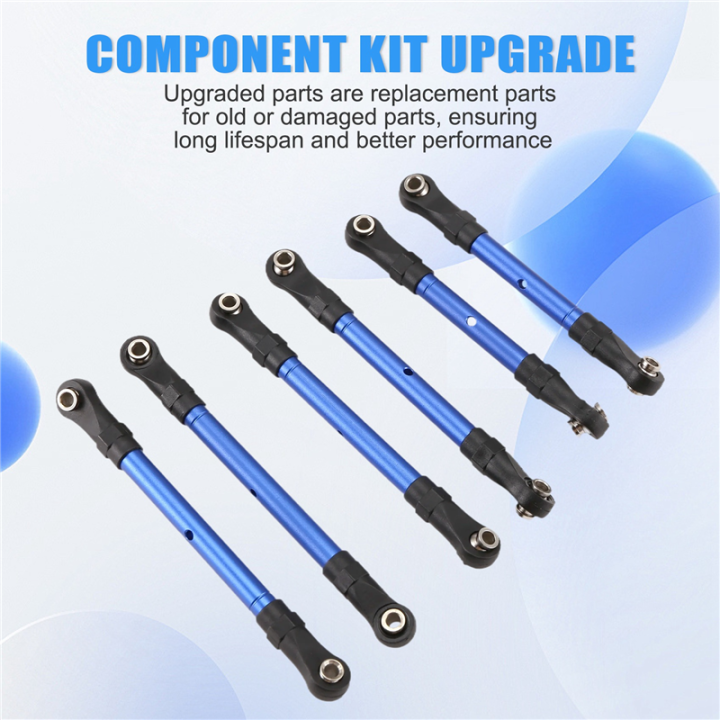 Adjustable%20Front%20&%20Rear%20Pull%20Rod%20Link%20Tie%20Rod%20Steering%20Rod%20for%20Slash/Hoss//Stampede/%20Huanqi727%20Blue%20-%20Image%206