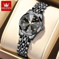 Olevs 9931 luxury fashion waterproof stainless steel imported quartz movement ladies wristwatch for women.