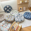 Cotton and linen round chair cushion simple futon thickened tatami flooring office home sitting cushion chair cushion. 