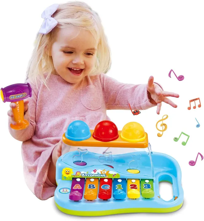 HOLA%20Three%20color%20ball%20wisdom%20Xylophone%20,Hammering%20Pounding%20Toys%20Educational%20Ball%20Pound%20and%20Tap%20Bench%20Toy%20Xylophone%20-%20Image%205