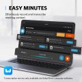Anker PowerConf H500 Charging Stand Bluetooth Dual-Ear Headset Microphone Audio Recording Meeting Transcription AI-Enhanced Call. 