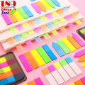 Post-it flax, plastic post-it, reflective color, has 10x20=200 sheets, easy to pull and use, has self-adhesive, fluorescent post-it, very bright color, convenient to use.. 