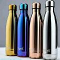 Unique stainless steel water bottle, floral design stainless still water bottle, Gym Shaker Drink Bottle, water pot, water bottle,portable waterbottle, beautiful water bottle, Portable 500ml Double Wall Beautiful Water Bottle Stainless still. 