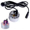Ultrasonic Mist Maker Fogger Ss Body Water Fountain Pond Fog Air Humidifier Atomizer 12 LED Colorful Light 24V 2A humidifier. 