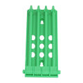 4Pcs Pigeon Leg Ring Stand 4 Column Design Large Capacity Wall Mounted Safe Durable Plastic Parrot Leg Ring Holder Green.