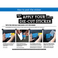 Custom Text Car Sticker Reflective Sticker Welcome Customers to Sample Custom Production.