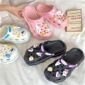 Cute Sanrio Hello Kitty Y2k Crocs Shoes Kuromi Cinnamoroll Kawaii Girls Beach Slippers Indoor Outdoor Sandals Diy Accessories. 