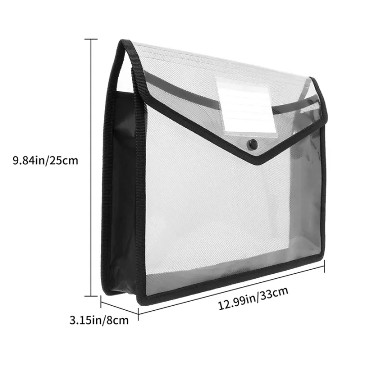 6Pcs%20A4%20Capacity%20Plastic%20Bag%20File%20Folders%20Envelope%20Folder%20Stationery%20Storage%20Pouch%20-%20Image%202