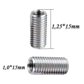 40 Pcs Thread Reducing Nuts, M8 Male to M6 Female Thread Screw Sleeve Bolt Conversion Nuts, Threaded Reducers Adapters.