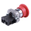 22mm NC Red Mushroom Emergency Stop Push Button Switch 600V 10A ZB2-BE102C & LA38-11/203 Push Button Momentary Heavy Duty Power Press Switch Green. 