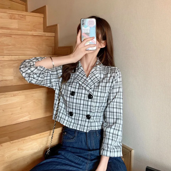 Plaid%20Suit%20Jacket%20for%20Women%20Autumn%202021%20New%20Korean%20Version%20-%20Image%208