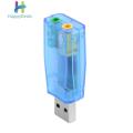 Sound Card Mini External USB to 3.5mm Mic Microphone Headphone Jack Adapter. 