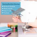 Sewing Machine Needles, 60Pcs Universal Ballpoint Sewing Machine Needles Sewing Machine Accessories for Denim Jeans. 