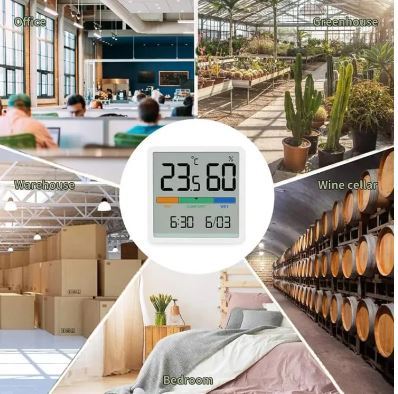 XIAOMI%20Miiiw%20Mute%20Temperature%20Humidity%20Clock%20Digital%20Hygrometer%20Alarm%20Clock%20Indoor%20Thermometer%20Humidity%20Monitor%20Smart%20Home%20with%203.34inch%20Huge%20LCD%20Screen%20-%20Image%203