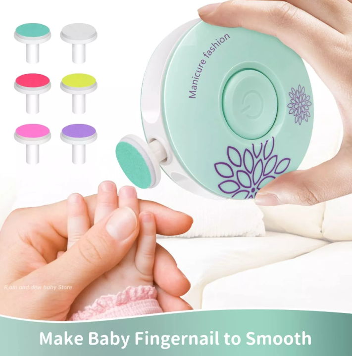 High Quality Baby Nail Trimmer Baby Care Set Electric Manicure Set Electric Electric Nail Trimmer for Baby Newborn Nail Trimmer Manicure Kit For Baby Infant Nail Trimmer Baby Nail Trimmer Nail Care High Newborn Nail Cutter Infant Nail Cutter - Gold Palace