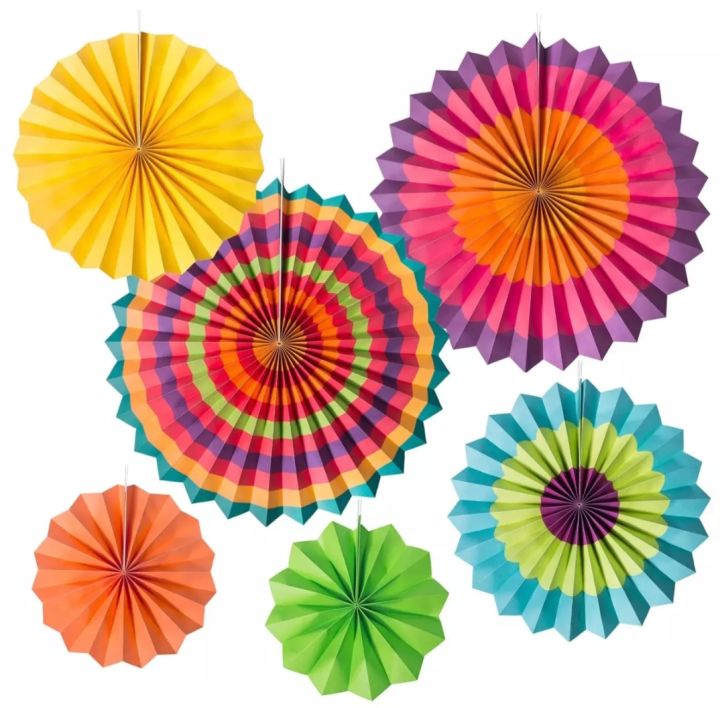Decoration%20Hanging%20Paper%20Fan%20Set-multicolour%20-%20Image%203