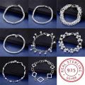 New 925 Sterling Silver Bead Heart High Quality Romance Bracelet Chain For Women Engagement Party Wedding Jewelry Gift. 