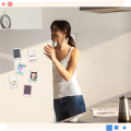 15 Pcs Acrylic Fridge Magnetic Frame Mini Double Sided Refrigerator Magnet Picture Frame Clear Frameless Display Frame. 