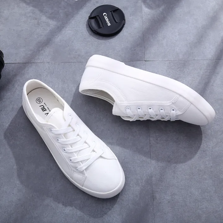 Unisex%20White%20Canvas%20Shoes%20Casual%20Summer%20Vulcanized%20Shoes%20Lace-up%20Students%20Cloth%20Shoe%20Women's%20Flats%20Sneakers%20Women%20Board%20Shoes%20House%20Foocus%20-%20Image%204