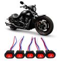 12V Motorcycle Switch Hazard Light Switch Button Double Flash Warning Emergency Lamp Signal Flasher with 3 Wires Built-in Lock. 