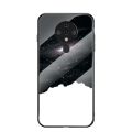 Tecno Spark 6 KE7 Case Starry Grain Glass Hard Back Cover Shockproof Case with TPU Bumper for Tecno Spark 6 Spark6 KE7.