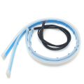 1 set 2 piss universal dual color 45cm drl LED Surface Surface Stripes Flexible Guide Stripes DC 12V Waterproof Auto Day Light. 