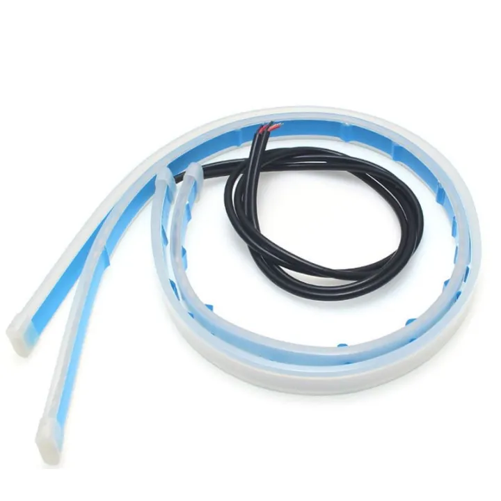 1%20set%202%20piss%20universal%20dual%20color%2045cm%20drl%20LED%20Surface%20Surface%20Stripes%20Flexible%20Guide%20Stripes%20DC%2012V%20Waterproof%20Auto%20Day%20Light%20-%20Image%203
