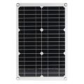 20W Solar Power Panels Outdoor Monocrystalline 18V Semi-Flexible Solar Panels to Generate Photovoltaic Modules. 