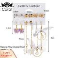 Carat 6 Pairs Drop Earrings Asymmetrical Ladies Fashion Butterfly Faux Pearl Dangle Earrings. 