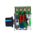 2000 Watt Scr Motor Speed Controller Ac 220V 2000W Scr 25A Adjustable Speed Controller Voltage Regulator Dimming Dimmers Module With Potentiometers - Solar Panel.
