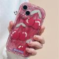 Casing For Infinix Hot 12 30 Play 30 30i 20i SMART 6 7 PLUS HD Cellphone Case INS Soft Anti-falling Cream Wave Edge Sweet Cool Girl Cherry Black Pink Leopard Print Shockproof Protection TPU Full Protection.