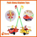 Push Along Airplane Toys, Baby Pushing Airplane Toy with Long Handle Baby Walking Toy for Toddlers Kids. 