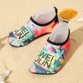 Children's Beach Shoes Upstream Seaside Swimming Shoes Anti-Scratch Home Breathable Princess Elsa Piggy Page Room Socks.