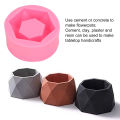 Flower Pot Mould Hex Non Stick Reusable Succulent Planter Mould for Cake Chocolate Aromatherapy. 