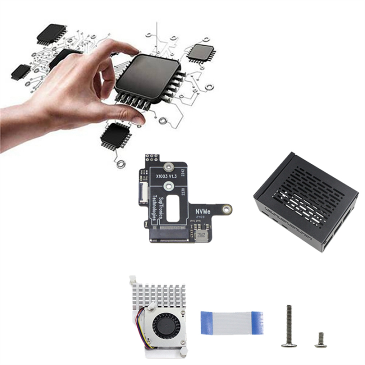 NAMUNY%20For%205%20PCIe%20to%20M.2%20NVMe%20HAT+Radiator+Case%20SSD%20MINI%20Adapter%20Board%20for%202242%202230%20NVMe%20SSD%20Expansion%20Board%20-%20Image%203