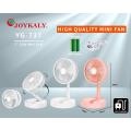 Portable Fan AC/DC Rechargeable Mini Table Fan JOYKALI YG-737. 