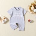 GC Baby Boys Romper Infant Short Sleeve Round Neck Romper Little Brother Newborn Summer Jumpsuit Outfit.