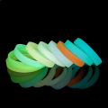 02 Pcs Luminous Silicone Bracelet Glow in The Dark Party Neon Light Bright Bracelets Wristband Friendship Bands Cuff Bangle Gift.