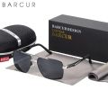 BARCUR Pilot Style Metal Frame Brand Sunglasses Men HD Polarized Women Shades Driving Sun Glasses Mirror UV400.