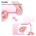 Portable 6 Layer Blade Body Hair Removal Beauty Razor for Women Leg Armpits Facial Hair T-shape Trimmer Shaver Razor with 3 Replaceable Blades.