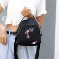 Women's Oxford Cloth Diagonal Cross Ethnic Style Backpacks Multi-purpose Bag Casual Portable Small Girls Fashion Holder Backpack.