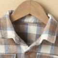 Children Baby Girl Boy T-shirt Clothes Fall Winter Clothing Casual Lapel Shirt Long Sleeves Check Single-breasted Tops. 