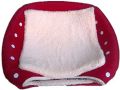 Soft Strawberry Pet Dog Cat House Kennel Foldable Winter Warm Cushion Animal Bed Dogs And Cats Products (Size: M), 36cm x 36cm. 