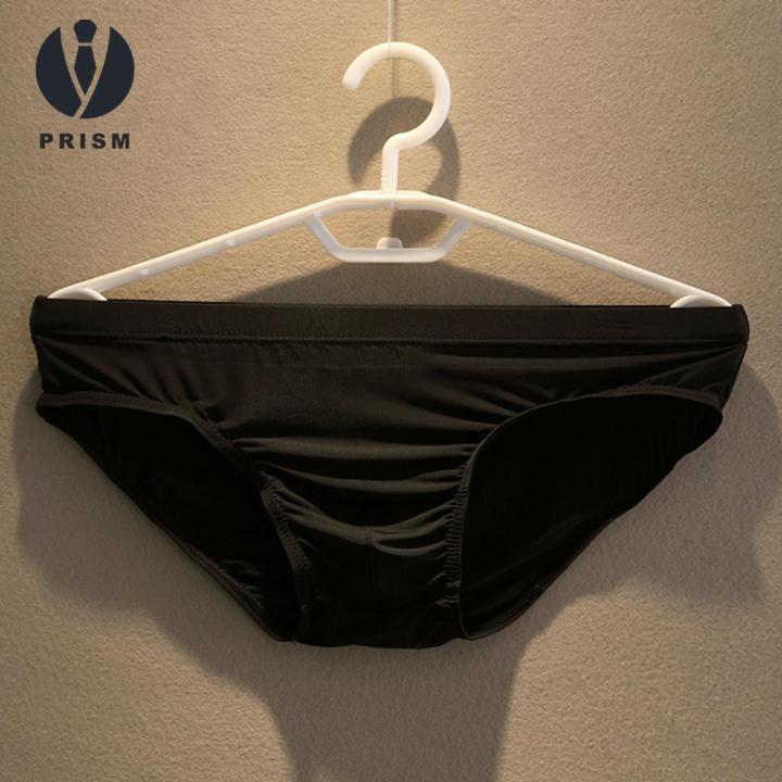 【Sell-Well】 Prism Men Underpants Ice Silk Seamless Quick Dry Underpants Underwear